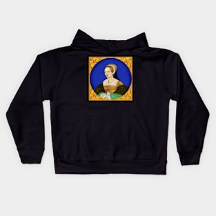 Digital portrait of Katherine Howard Kids Hoodie